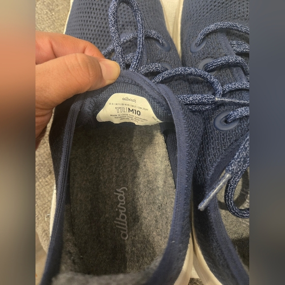 Allbirds‎ Tree Runners  Men's 10 Shoes Blue Sneakers - Picture 5 of 6